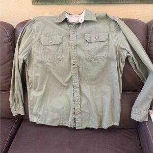 Men’s Green Button-Up Shirt L
